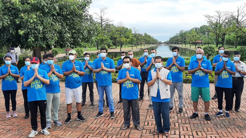 लुम्बिनीमा विश्व स्वास्थ्य सङ्गठनको ‘हिँड्दै कुरा गर’ अभियान