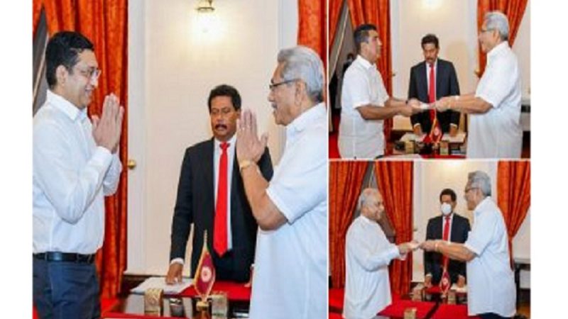 श्रीलङ्काको नयाँ मन्त्रिमण्डलमा चार मन्त्रीले लिए सपथ